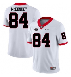 Men #84 Ladd McConkey Georgia Bulldogs College Football Jerseys Stitched-White Men #84 Ladd McConkey Georgia Bulldogs College Football Jerseys Stitched-White