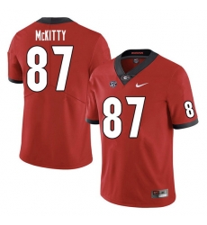 Men #87 Tre McKitty Georgia Bulldogs College Football Jerseys Sale-Red Men #87 Tre McKitty Georgia Bulldogs College Football Jerseys Sale-Red