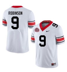 Men #9 Justin Robinson Georgia Bulldogs Nationals Champions 40th Anniversary College Football Jersey Men #9 Justin Robinson Georgia Bulldogs Nationals Champions 40th Anniversary College Football Jersey