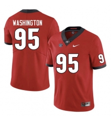 Men #95 Shone Washington Georgia Bulldogs College Football Jerseys Sale-Red Anniversary Men #95 Shone Washington Georgia Bulldogs College Football Jerseys Sale-Red Anniversary