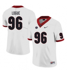 Men #96 Zion Logue Georgia Bulldogs College Football Jerseys Sale-White Men #96 Zion Logue Georgia Bulldogs College Football Jerseys Sale-White