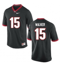 Men Georgia Bulldogs #15 DAndre Walker College Football Jerseys-Black Men Georgia Bulldogs #15 DAndre Walker College Football Jerseys-Black