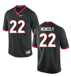 Men Georgia Bulldogs #22 Avery McNeely College Football Jerseys-Black Men Georgia Bulldogs #22 Avery McNeely College Football Jerseys-Black