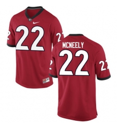 Men Georgia Bulldogs #22 Avery McNeely College Football Jerseys-Red Men Georgia Bulldogs #22 Avery McNeely College Football Jerseys-Red
