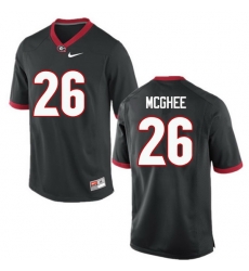 Men Georgia Bulldogs #26 Tyrique McGhee College Football Jerseys-Black Men Georgia Bulldogs #26 Tyrique McGhee College Football Jerseys-Black