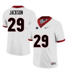 Men Georgia Bulldogs #29 Darius Jackson College Football Jerseys Sale-White Men Georgia Bulldogs #29 Darius Jackson College Football Jerseys Sale-White