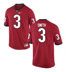 Men Georgia Bulldogs #3 Roquan Smith College Football Jerseys-Red Men Georgia Bulldogs #3 Roquan Smith College Football Jerseys-Red