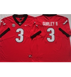 Men Georgia Bulldogs #3 Todd Gurley II College Football Jerseys-Red Men Georgia Bulldogs #3 Todd Gurley II College Football Jerseys-Red
