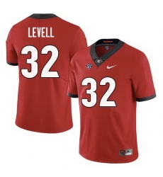 Men Georgia Bulldogs #32 Kyle Levell College Football Jerseys Sale-Red Men Georgia Bulldogs #32 Kyle Levell College Football Jerseys Sale-Red