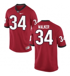 Men Georgia Bulldogs #34 Herschel Walker College Football Jerseys-Red Men Georgia Bulldogs #34 Herschel Walker College Football Jerseys-Red