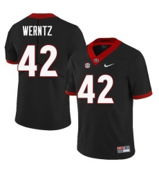 Men Georgia Bulldogs #42 Mitchell Werntz College Football Jerseys Sale-Black Men Georgia Bulldogs #42 Mitchell Werntz College Football Jerseys Sale-Black