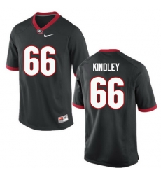 Men Georgia Bulldogs #66 Solomon Kindley College Football Jerseys-Black Men Georgia Bulldogs #66 Solomon Kindley College Football Jerseys-Black
