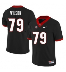 Men Georgia Bulldogs #79 Isaiah Wilson College Football Jerseys Sale-Black Men Georgia Bulldogs #79 Isaiah Wilson College Football Jerseys Sale-Black