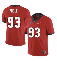 Men Georgia Bulldogs #93 Antonio Poole College Football Jerseys Sale-Red Men Georgia Bulldogs #93 Antonio Poole College Football Jerseys Sale-Red