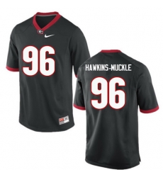 Men Georgia Bulldogs #96 DaQuan Hawkins-Muckle College Football Jerseys-Black Men Georgia Bulldogs #96 DaQuan Hawkins-Muckle College Football Jerseys-Black
