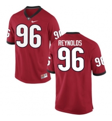 Men Georgia Bulldogs #96 Hudson Reynolds College Football Jerseys-Red Men Georgia Bulldogs #96 Hudson Reynolds College Football Jerseys-Red