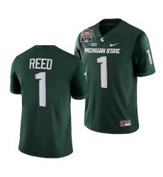 Michigan State Spartans Jayden Reed Green 2021 Peach Bowl College Football Playoff Jersey Michigan State Spartans Jayden Reed Green 2021 Peach Bowl College Football Playoff Jersey