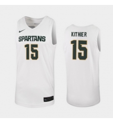 Michigan State Spartans Thomas Kithier White Replica Men'S Jersey Michigan State Spartans Thomas Kithier White Replica Men'S Jersey