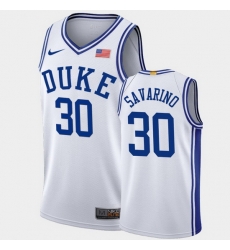 Duke Blue Devils Michael Savarino White Authentic Men'S Jersey Duke Blue Devils Michael Savarino White Authentic Men'S Jersey