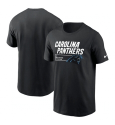 Men Carolina Panthers Black Division Essential T Shirt Men Carolina Panthers Black Division Essential T Shirt