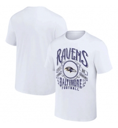 Men Baltimore Ravens White X Darius Rucker Collection Vintage Football T Shirt Men Baltimore Ravens White X Darius Rucker Collection Vintage Football T Shirt