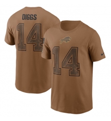 Men Buffalo Bills 14 Stefon Diggs 2023 Brown Salute To Service Name 26 Number T Shirt Men Buffalo Bills 14 Stefon Diggs 2023 Brown Salute To Service Name 26 Number T Shirt