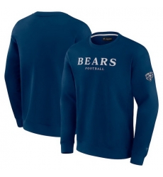 Men Fanatics Navy Chicago Bears Elements Unlimited Fleece Pullover Sweatshirt Men Fanatics Navy Chicago Bears Elements Unlimited Fleece Pullover Sweatshirt