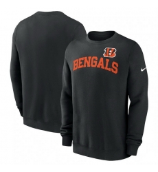Men Nike Black Cincinnati Bengals Club Pullover Sweatshirt Men Nike Black Cincinnati Bengals Club Pullover Sweatshirt