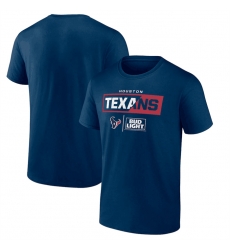 Men Houston Texans Navy X Bud Light T Shirt Men Houston Texans Navy X Bud Light T Shirt