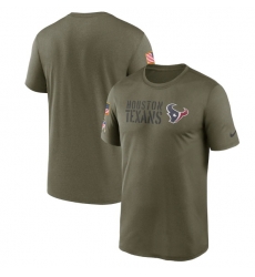 Men Houston Texans Olive 2022 Salute To Service Legend Team T Shirt Men Houston Texans Olive 2022 Salute To Service Legend Team T Shirt