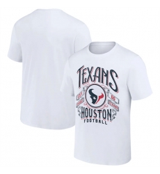Men Houston Texans White X Darius Rucker Collection Vintage Football T Shirt Men Houston Texans White X Darius Rucker Collection Vintage Football T Shirt
