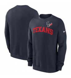 Men Nike Navy Houston Texans Club Pullover Sweatshirt Men Nike Navy Houston Texans Club Pullover Sweatshirt