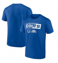 Men Indianapolis Colts Blue X Bud Light T Shirt Men Indianapolis Colts Blue X Bud Light T Shirt