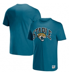 Men Jacksonville Jaguars X Staple Teal Logo Lockup T Shirt Men Jacksonville Jaguars X Staple Teal Logo Lockup T Shirt