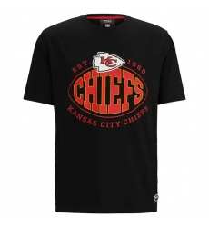 Men Kansas City Chiefs Black BOSS X Trap T Shirt Men Kansas City Chiefs Black BOSS X Trap T Shirt