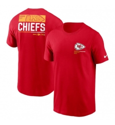 Men Kansas City Chiefs Red Team Incline T Shirt Men Kansas City Chiefs Red Team Incline T Shirt