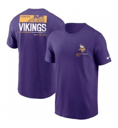 Men Minnesota Vikings Purple Team Incline T Shirt Men Minnesota Vikings Purple Team Incline T Shirt