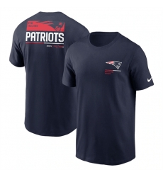 Men New England Patriots Navy Team Incline T Shirt Men New England Patriots Navy Team Incline T Shirt