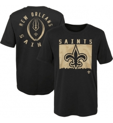 Men New Orleans Saints Black Preschool Liquid Camo Logo T Shirt Men New Orleans Saints Black Preschool Liquid Camo Logo T Shirt