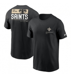 Men New Orleans Saints Black Team Incline T Shirt Men New Orleans Saints Black Team Incline T Shirt