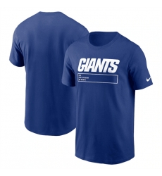 Men New York Giants Royal Division Essential T Shirt Men New York Giants Royal Division Essential T Shirt
