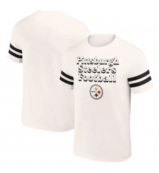 Men Pittsburgh Steelers Cream X Darius Rucker Collection Vintage T Shirt Men Pittsburgh Steelers Cream X Darius Rucker Collection Vintage T Shirt