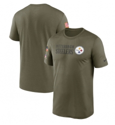 Men Pittsburgh Steelers Olive 2022 Salute To Service Legend Team T Shirt Men Pittsburgh Steelers Olive 2022 Salute To Service Legend Team T Shirt