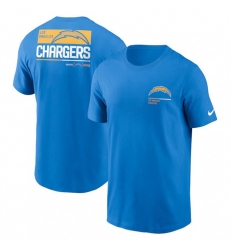 Men Los Angeles Chargers Light Blue Team Incline T Shirt Men Los Angeles Chargers Light Blue Team Incline T Shirt