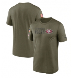 Men San Francisco 49ers Olive 2022 Salute To Service Legend Team T Shirt Men San Francisco 49ers Olive 2022 Salute To Service Legend Team T Shirt