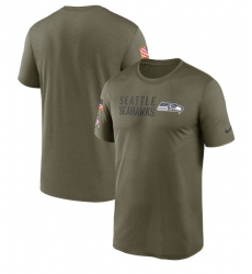 Men Seattle Seahawks Olive 2022 Salute To Service Legend Team T Shirt Men Seattle Seahawks Olive 2022 Salute To Service Legend Team T Shirt