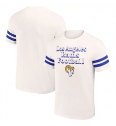 Men Los Angeles Rams Cream X Darius Rucker Collection Vintage T Shirt Men Los Angeles Rams Cream X Darius Rucker Collection Vintage T Shirt