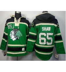Chicago Blackhawks 65 Andrew Shaw Green Lace-Up Hoodies Chicago Blackhawks 65 Andrew Shaw Green Lace-Up Hoodies