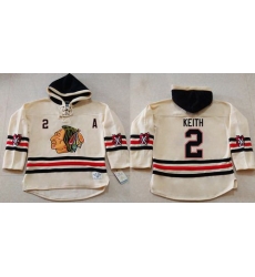 Men Chicago Blackhawks 2 Duncan Keith Cream Heavyweight Pullover Hoodie Stitched NHL Jersey Men Chicago Blackhawks 2 Duncan Keith Cream Heavyweight Pullover Hoodie Stitched NHL Jersey