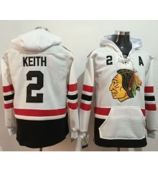 Men Chicago Blackhawks 2 Duncan Keith White Name 26 Number Pullover NHL Hoodie Men Chicago Blackhawks 2 Duncan Keith White Name 26 Number Pullover NHL Hoodie